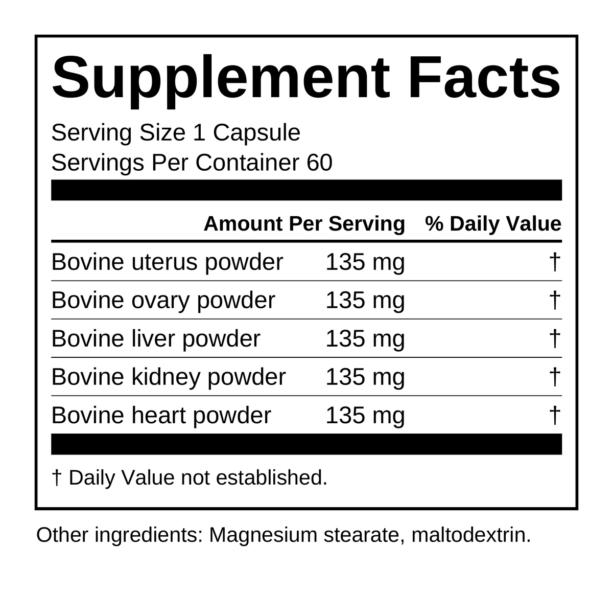 View Nutrition Label
